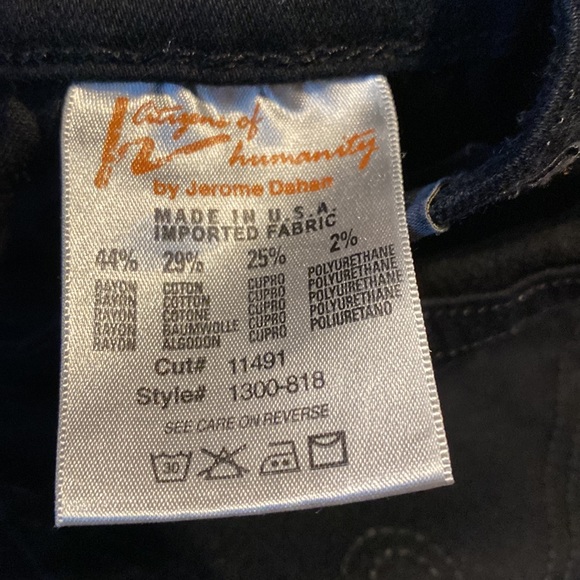 Citizens of Humanity Avedon Black Slick Skinny Leg - Picture 9 of 10